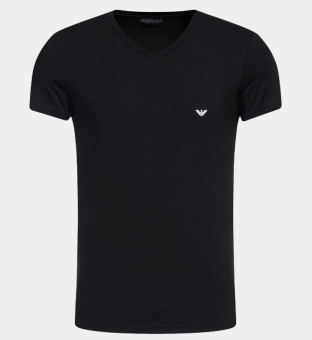 Emporio Armani V-neck T-shirt Mænd Sort