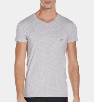 Emporio Armani V-neck T-shirt Mænd Heather Grå