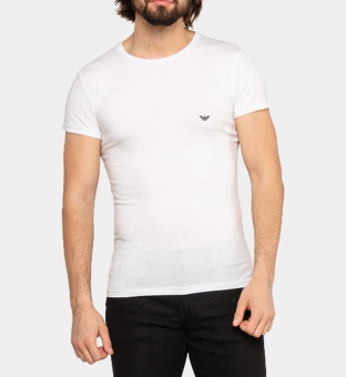 Emporio Armani Crew neck T-shirt Mænd Hvid