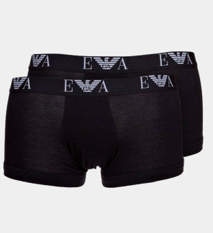 Emporio Armani 2 Pakke Boksere Mænd Sort