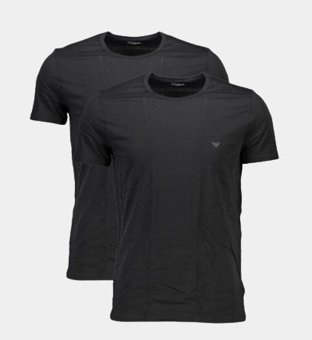 Emporio Armani 2 Pakke T-shirts Mænd Sort