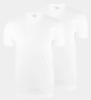 Emporio Armani 2 Pakke T-shirts Mænd Hvid