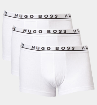 Hugo Boss 3 Pakke Trunks Mænd Hvid