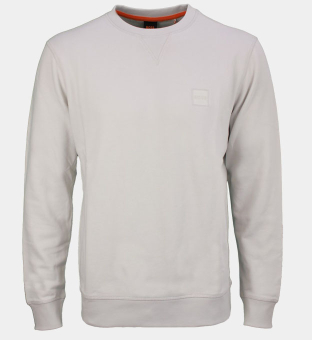 Hugo Boss Relaxed-Fit Sweatshirt Mænd Lys Pastel Grå