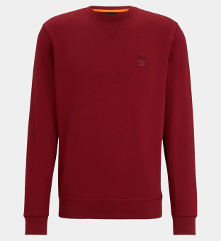 Hugo Boss Relaxed-Fit Sweatshirt Mænd Rød