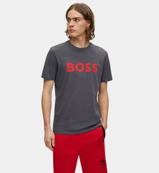 Hugo Boss T-shirt Mænd Mørk Grå