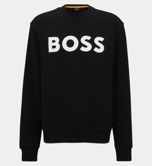 Hugo Boss Relaxed-Fit Sweatshirt Mænd Sort