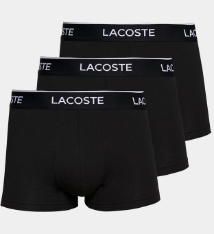 Lacoste 3 Pakke Boksere Mænd Sort