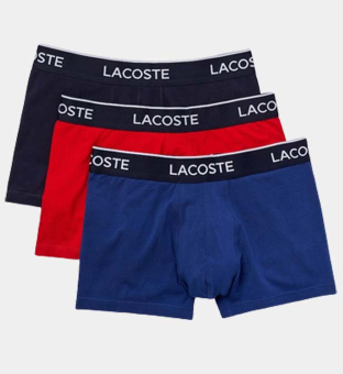 Lacoste 3 Pakke Boksere Mænd Marine