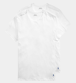 Ralph Lauren 2 Pakke T-shirts Mænd Hvid