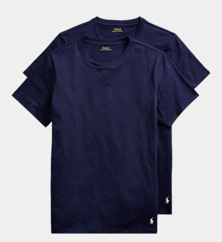 Ralph Lauren 2 Pakke T-shirts Mænd Marine Hvid