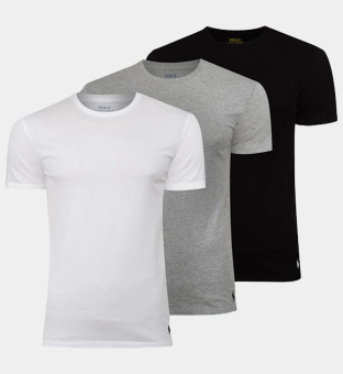 Ralph Lauren 3 Pakke T-shirts Mænd Hvid Sort