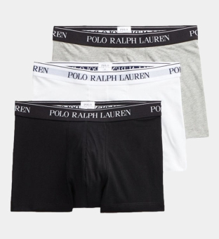 Ralph Lauren 3 Pakke Boksere Mænd Hvid-Sort