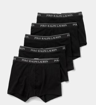 Ralph Lauren 5 Pakke Boksere Mænd Sort