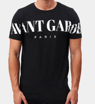 Avant Garde T-shirt Mænd Sort