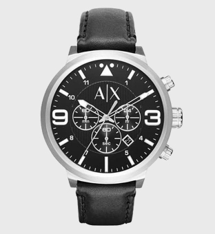 Armani Exchange Chronograph Ur Mænd Sort