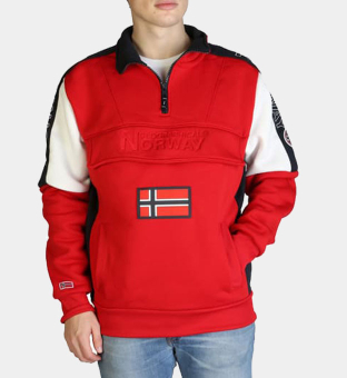 Geographical Norway Sweatshirt Mænd Rød