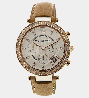 Michael Kors Ur Kvinder Hvid Brun