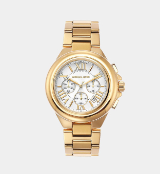 Michael Kors Ur Kvinder Hvid Gul Guld