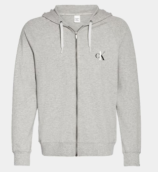 Calvin Klein Full Zip Hættetrøje Mænd Grå