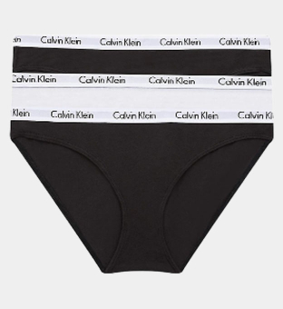 Calvin Klein 3 Pakke Bikinies Kvinder Sort