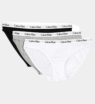 Calvin Klein 3 Pakke Bikinies Kvinder Sort Grå Hvid