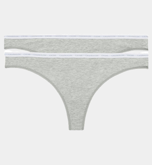 Calvin Klein 2 Pakke Thongs Kvinder Grå