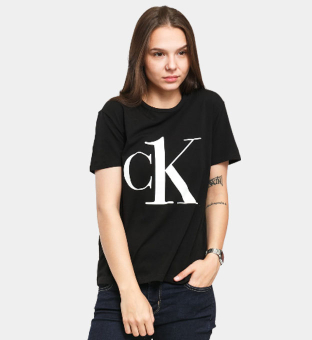 Calvin Klein T-shirt Kvinder Sort