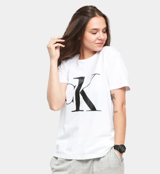 Calvin Klein T-shirt Kvinder Sort