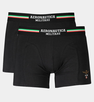 Aeronautica Militare 2 Pakke Boksere Mænd Sort