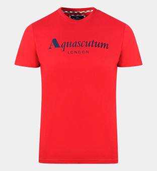 Aquascutum T-shirt Mænd Rød