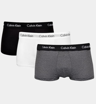 Calvin Klein 3 Pakke Trunks Mænd Sort Grå